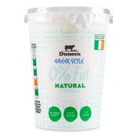 Greek Style 0% Fat Natural Irish Yogurt 500g Duneen